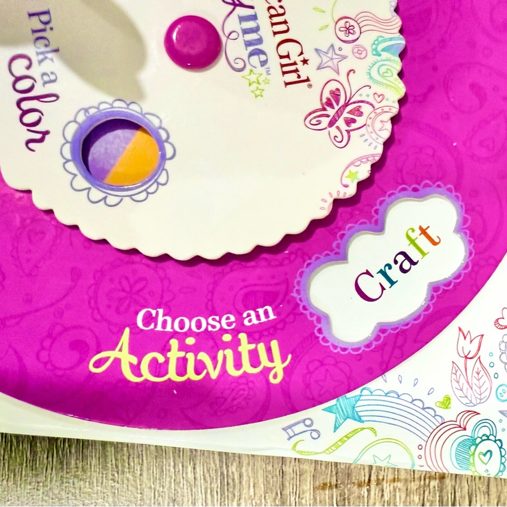 American Girl Truly Me Pick a Color Choose an Activity Wheel Card Box Game. NEW💕 - Picture 8 of 11